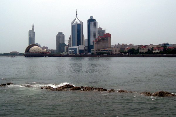Qingdao Skyline from Zhanqiao Pier