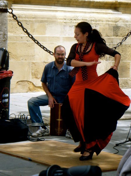 flamenco on the street in seville