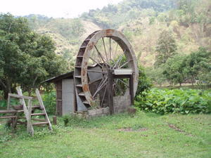 Abandoned water wheel