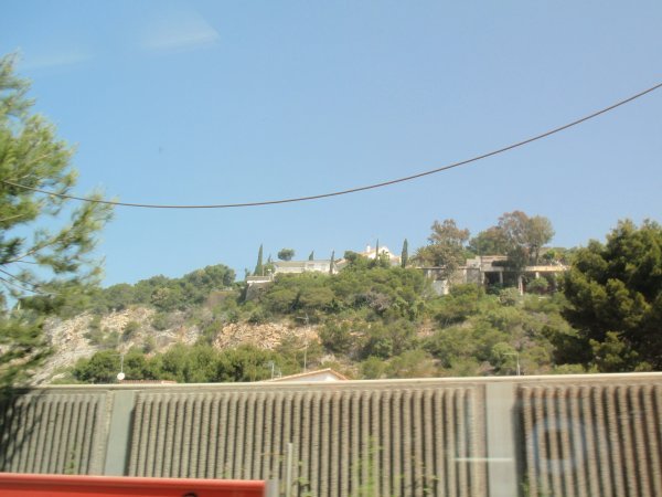 View on train
