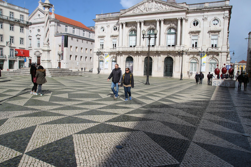 All areas of Lisbon with mosaic tiles