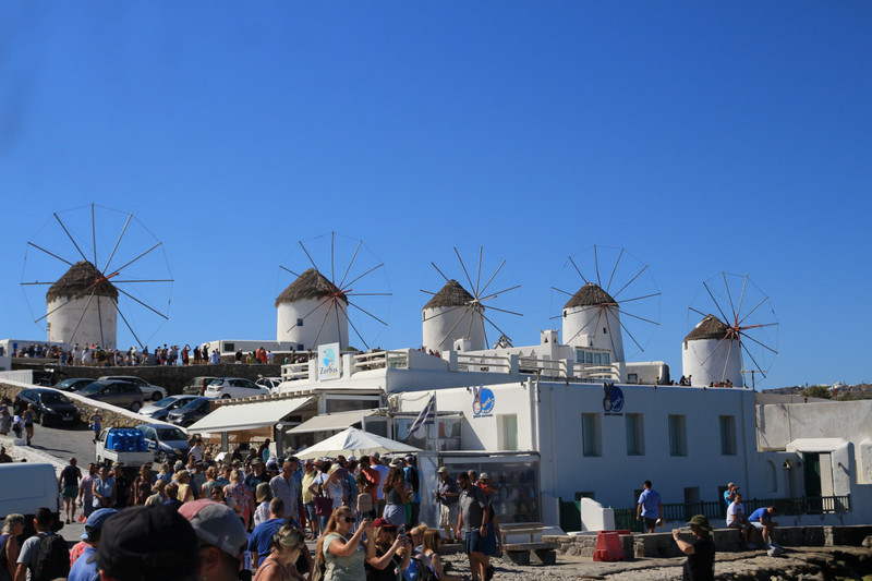 Famous windmills of Mykonos