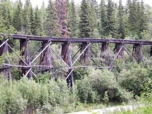 Old Railroad tressle bridge