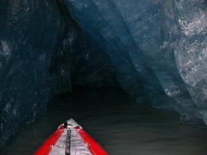 Deep inside the ice cave
