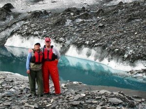 Ed and Michelle on Valdez Glacier