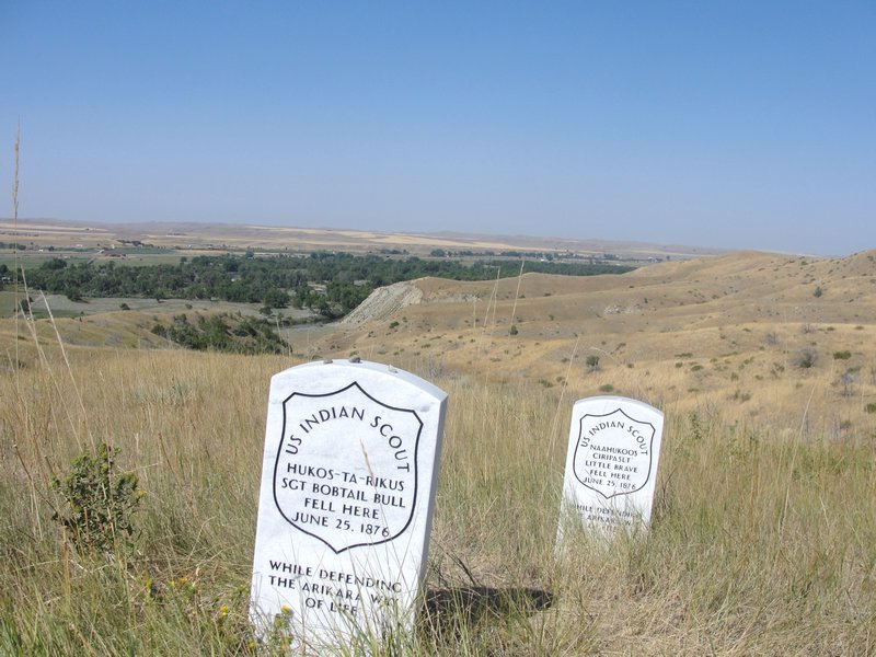 Indian Scout headstones