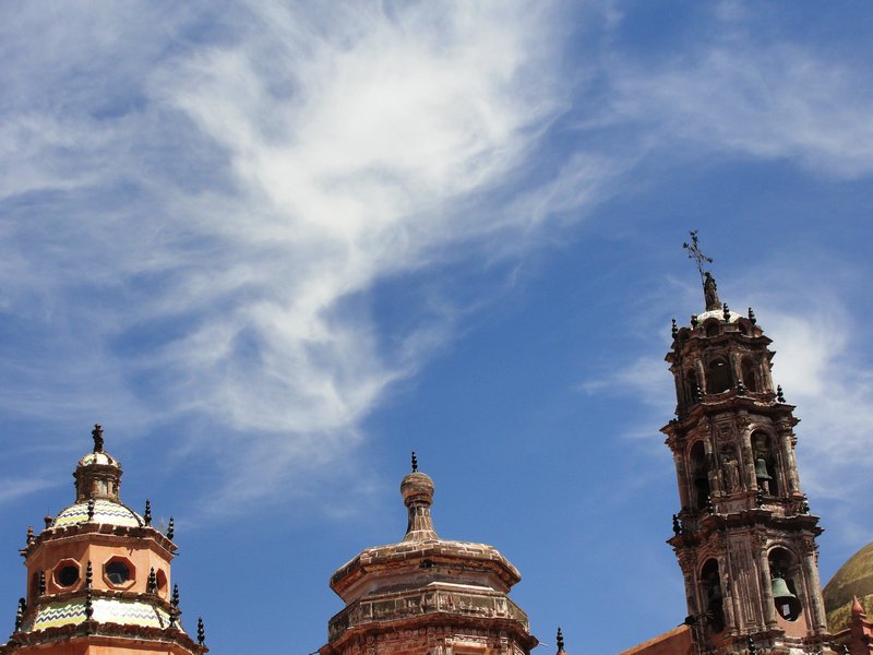 Towers and Domes of Iglesia de Oratorio de San Felipe Neri