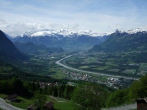 Liechtenstein & Swiss view from Triesenberg