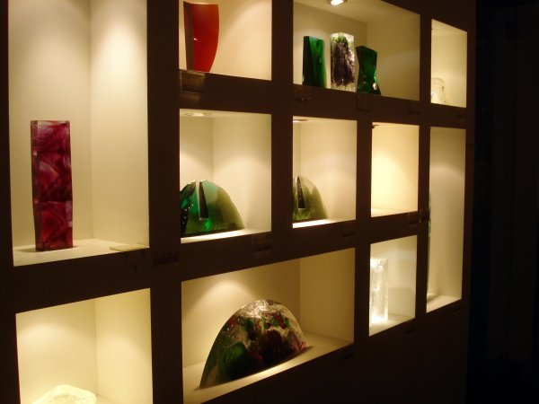 "Creatively" lighted art pieces