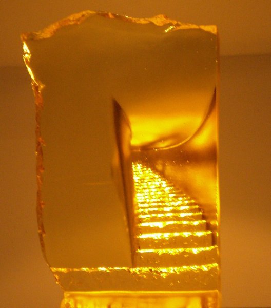 Stairs in the glass/crystal
