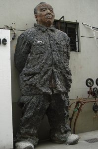 Cool statue outside an art exhibit