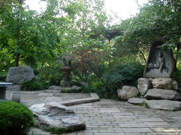 Garden within the temple
