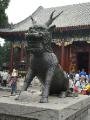 Bronze Qilin statue outside the Hall of Benevolence and Longevity