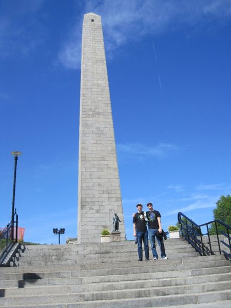Both of us in front of Bunker Hill