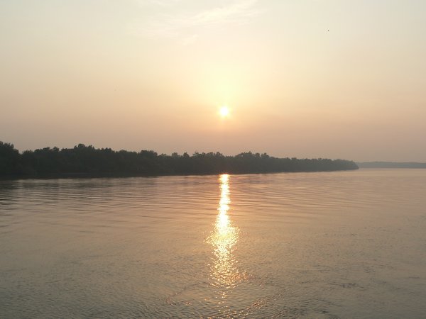 Sunset over Sungai Selangor River