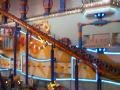 Roller coaster inside a mall