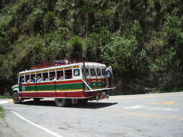 A typical Columbian Bus