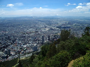View from Monserrat over Bogota