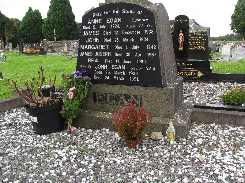 2 Father John Patrick Egan's grave in Castlerea - Catholic Priest in Yazoo City