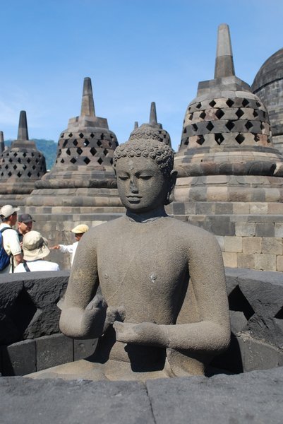 Stupas at Borobudur