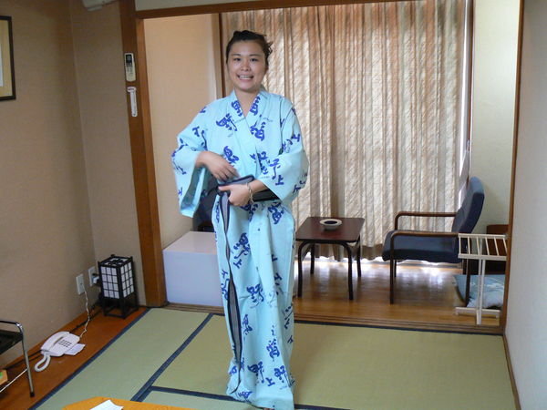 before our "onsen" bath