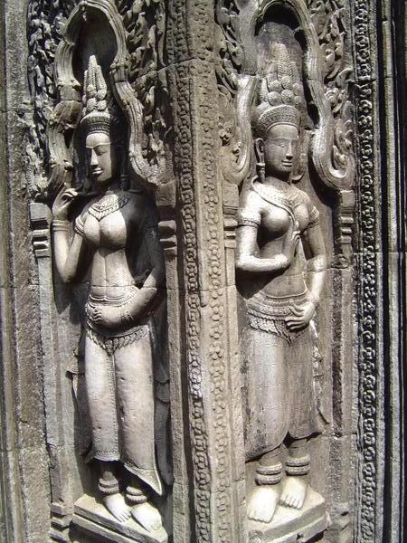 Stone carving at Ta Prohn Tempel