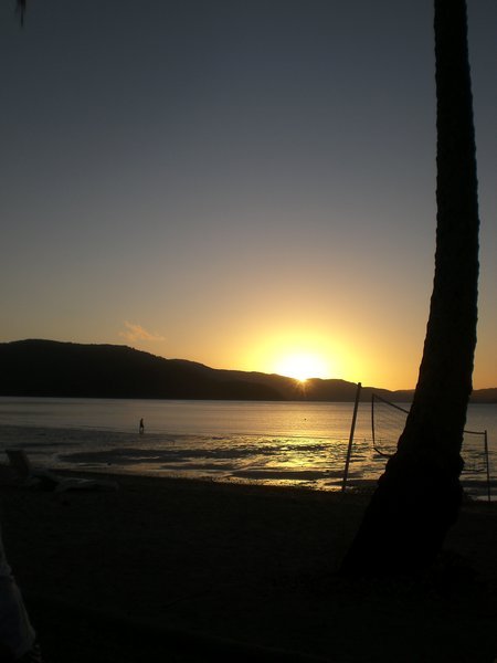 Sunset at the resort