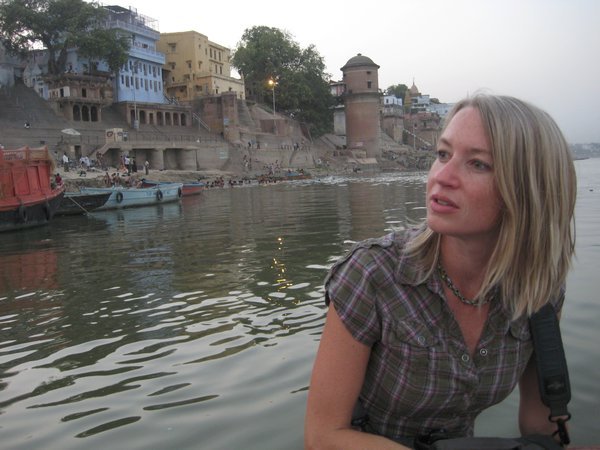 Charlotte along the Ganges