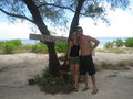 Adam and Charlotte at Bugi Beach