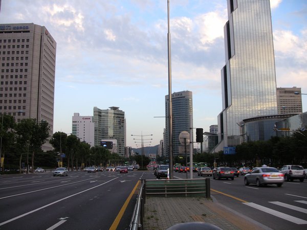 I'm pretty sure we counted about 7 lanes going in each direction - and this is central Seoul not the highway!