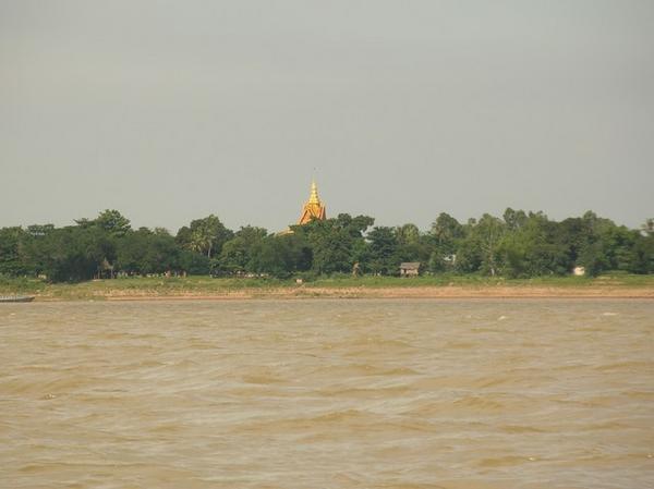 Cambodian Pagoda in the Mekong Delta