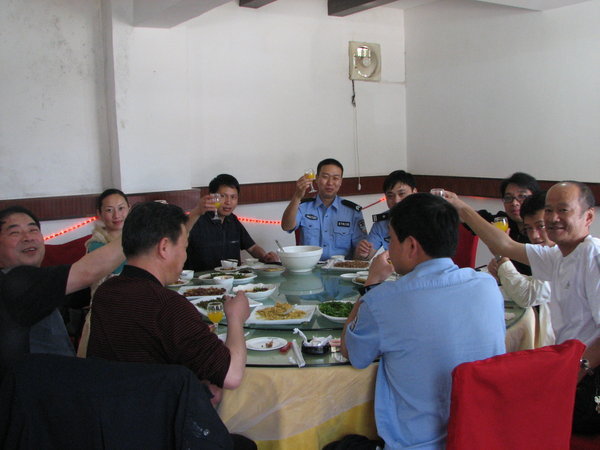 Celebration Lunch with Gejiu cops