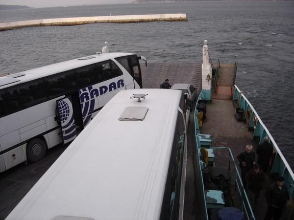 Bus on ferry