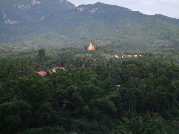 Distant Wat from the top of the mountain