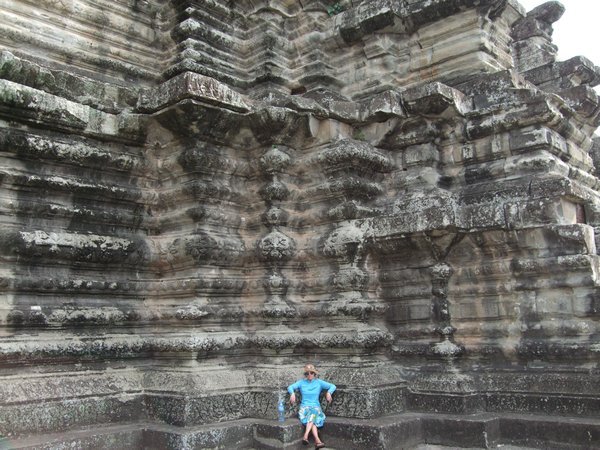 Dwarfed by Angkor Wat