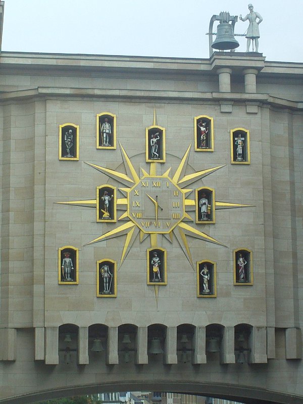 Cool clock near Centraal Station