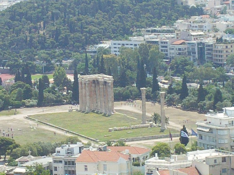 Temple of Zeus from the Acropolis