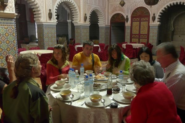 Lunch with the tourists in Tangier