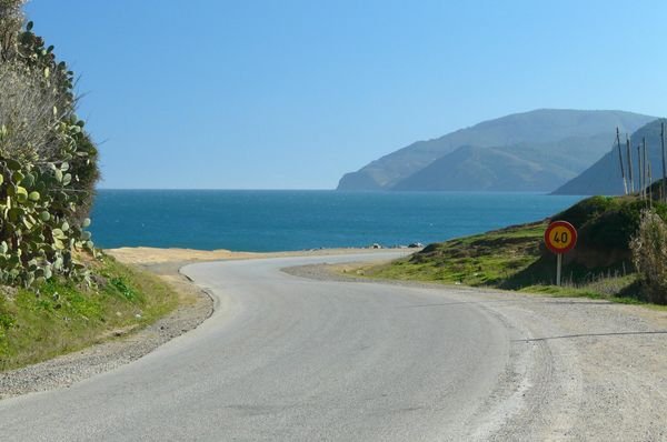 Mediterranean coastal road
