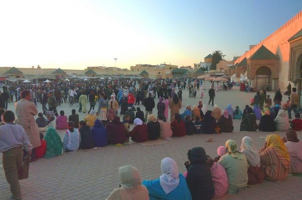 Evening at Place El Hedim, Meknes