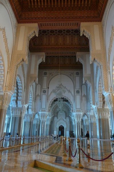 Interior of Hassan II Mosque