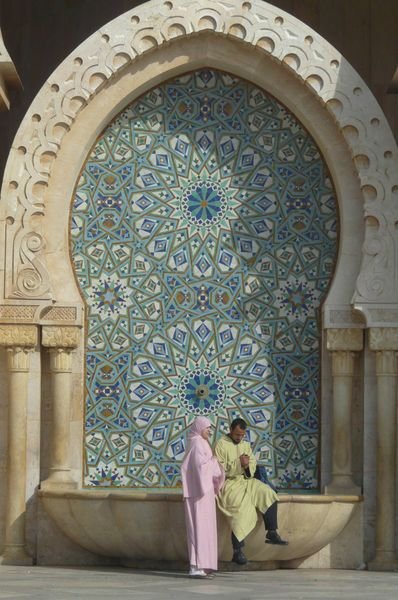 Tiled fountain, Hassan II Mosque