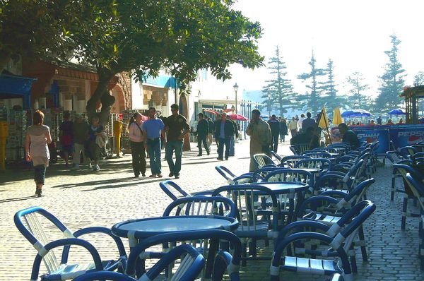 Cafe central in Essaouira