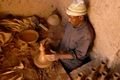 Potter at his wheel, Tamagroute, Morocco