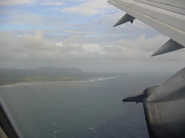 The very last picture we took as we said good bye to Kauai from the plane