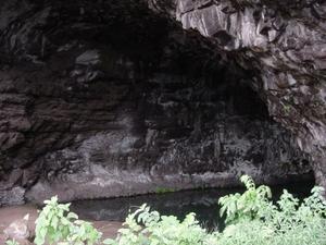 The wet cave at the end of the road