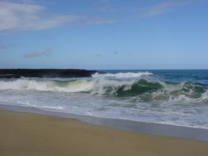 These waves were actually small compared to other beaches on the north shore