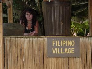 The Filipino Village in the Smith garden where we had the Luau