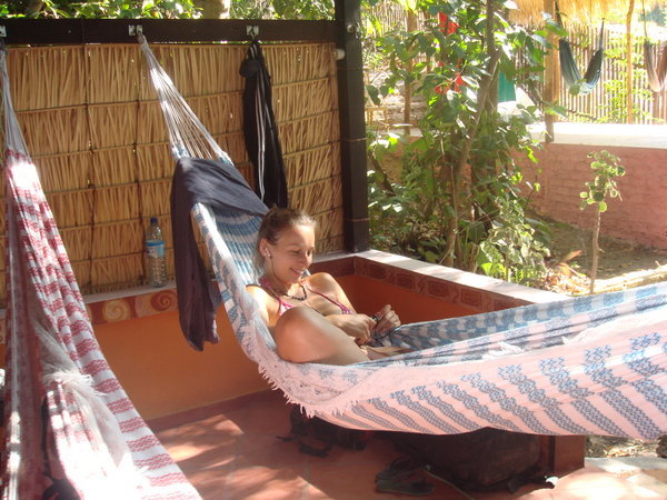 Anne chillin in her hammock