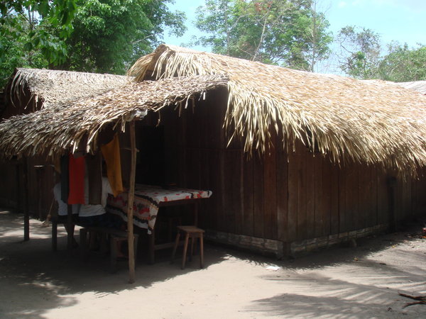 The kitchen, Sitting room and dining room in our indigenous friends home